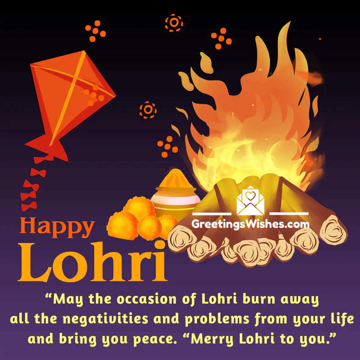 Happy Lohri Greeting Card