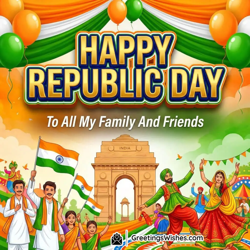 Happy Republic Day To Family And Friends