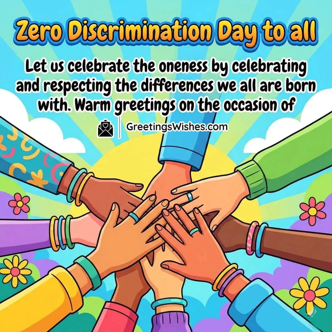 Zero Discrimination Day Greetings