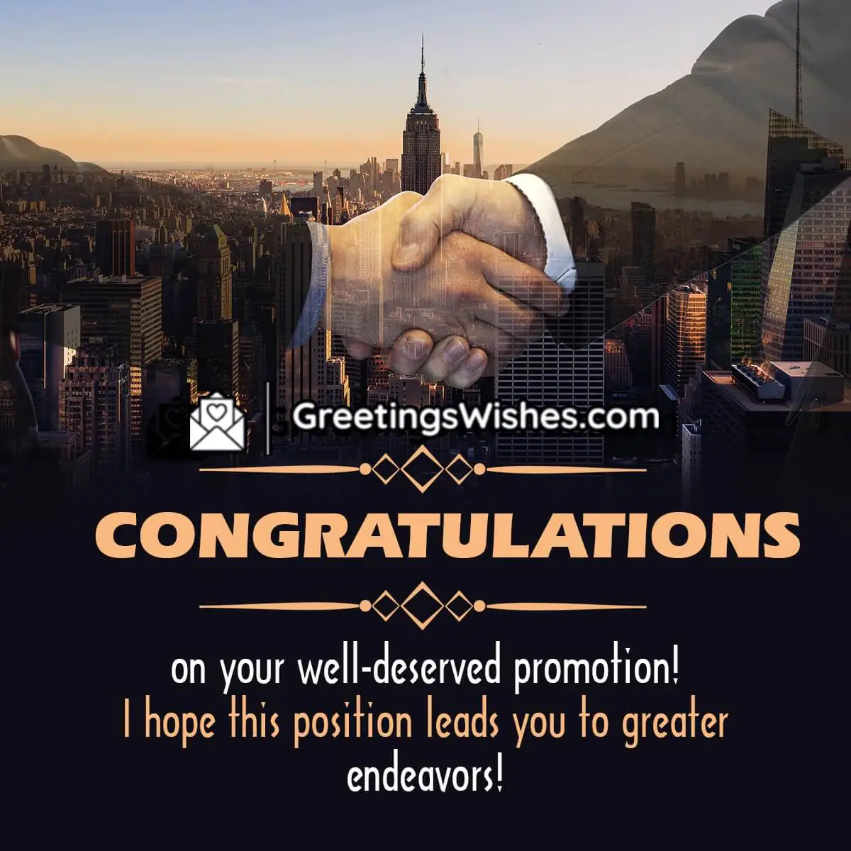 Congratulations For Promotion