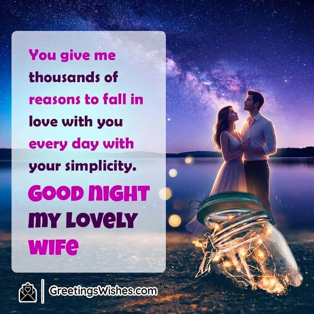 Good Night Messages For Lovely Wife