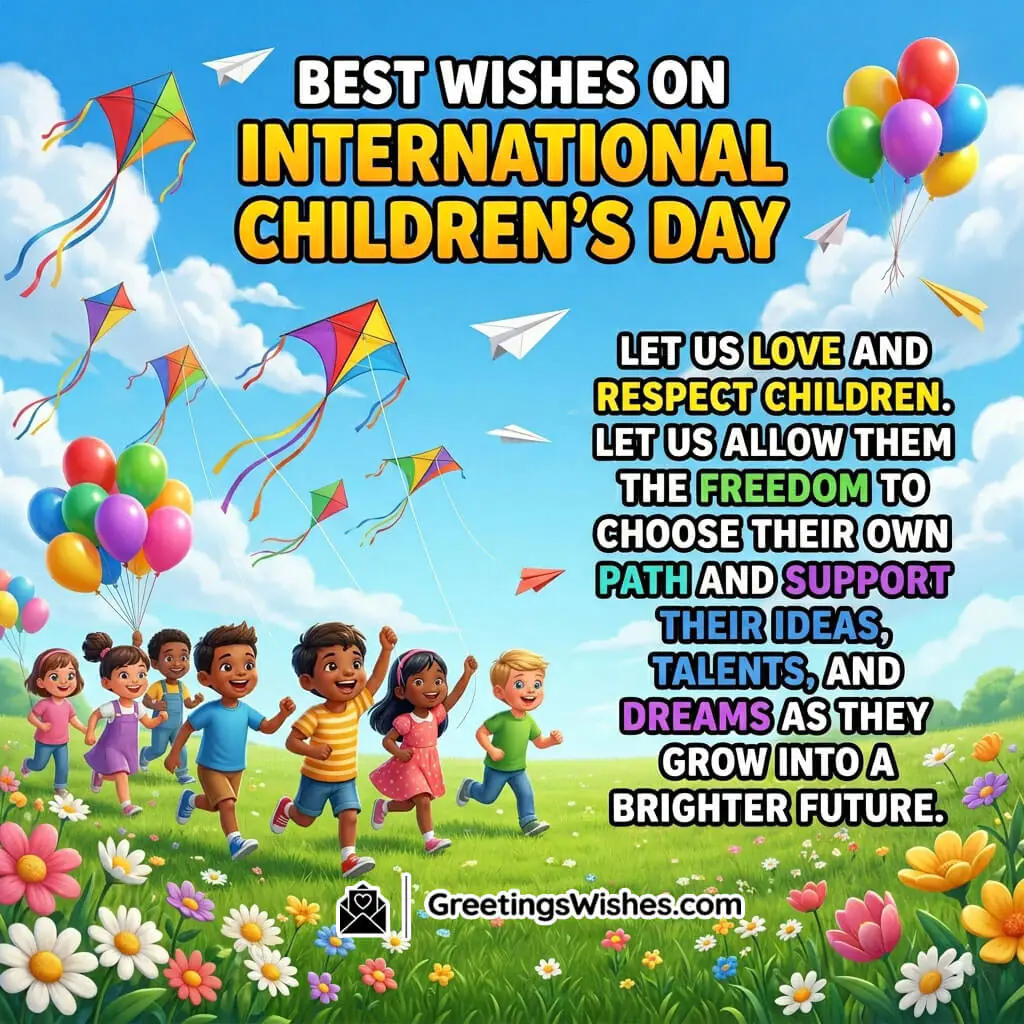 Best Wishes On International Children’s Day
