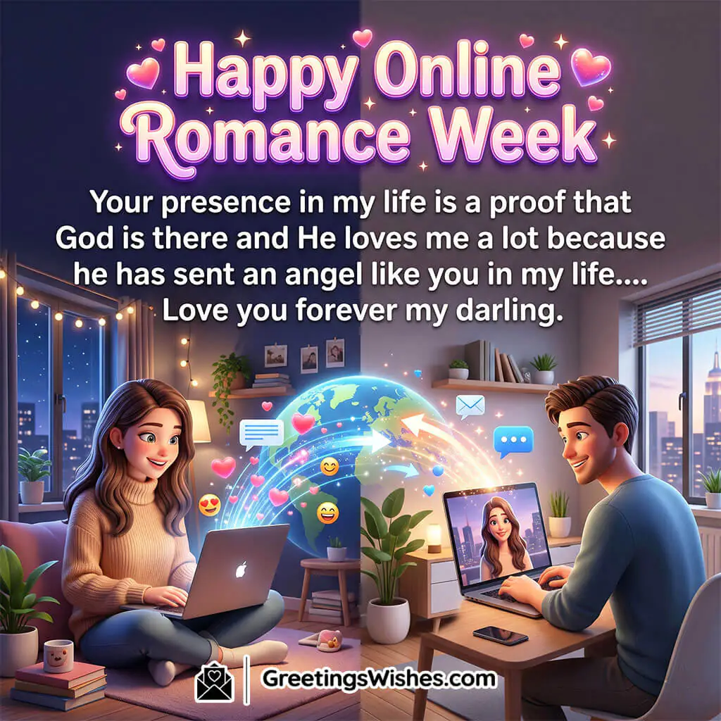 Online Romance Week Messages
