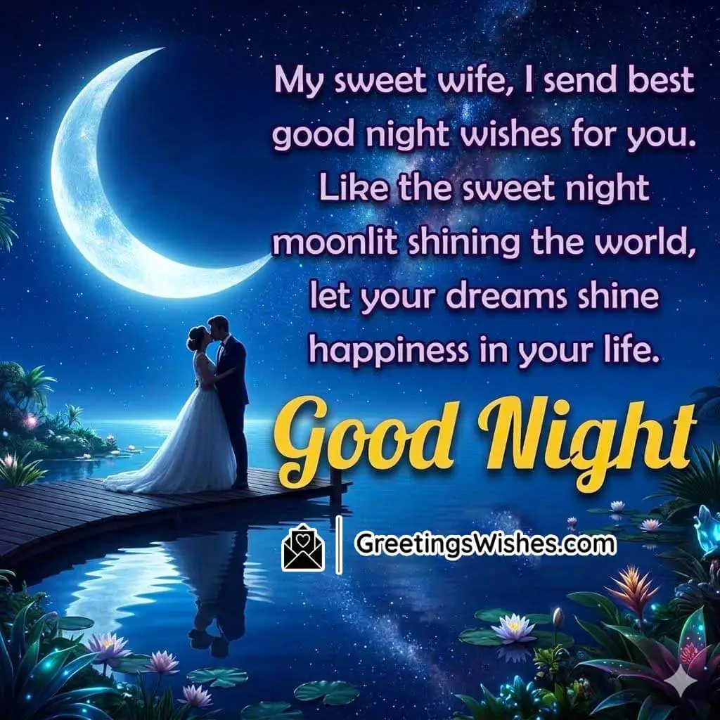 Best Good Night Wishes To Wife