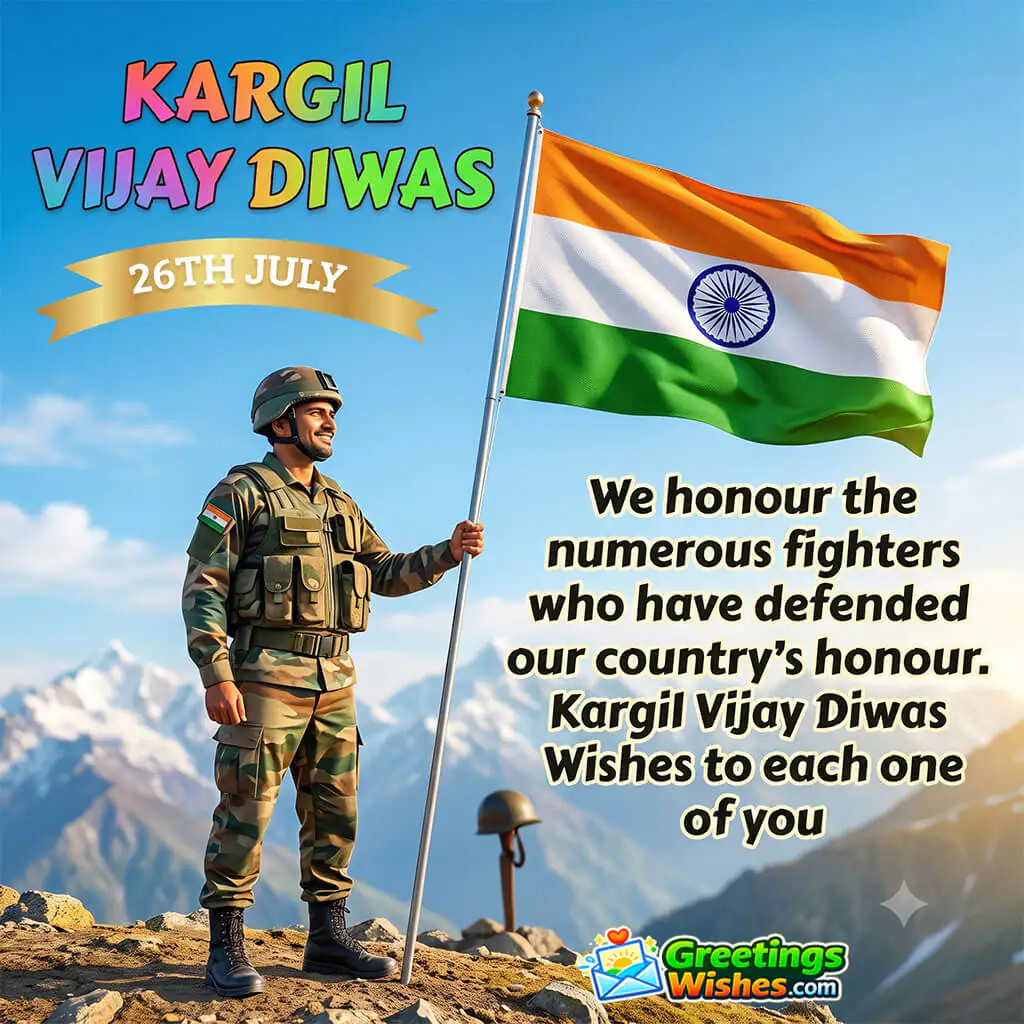 26 July Kargil Vijay Diwas Messages