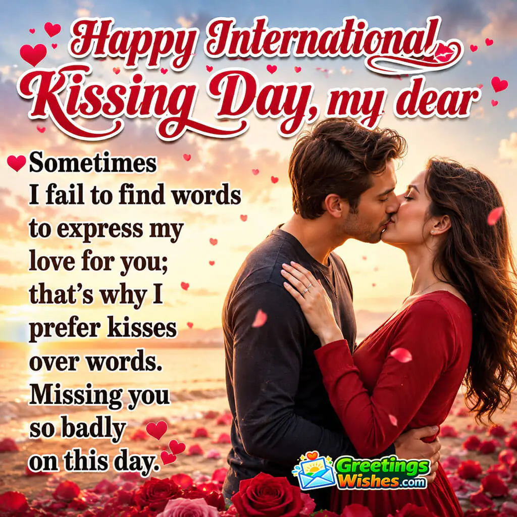 Happy International Kissing Day Messages