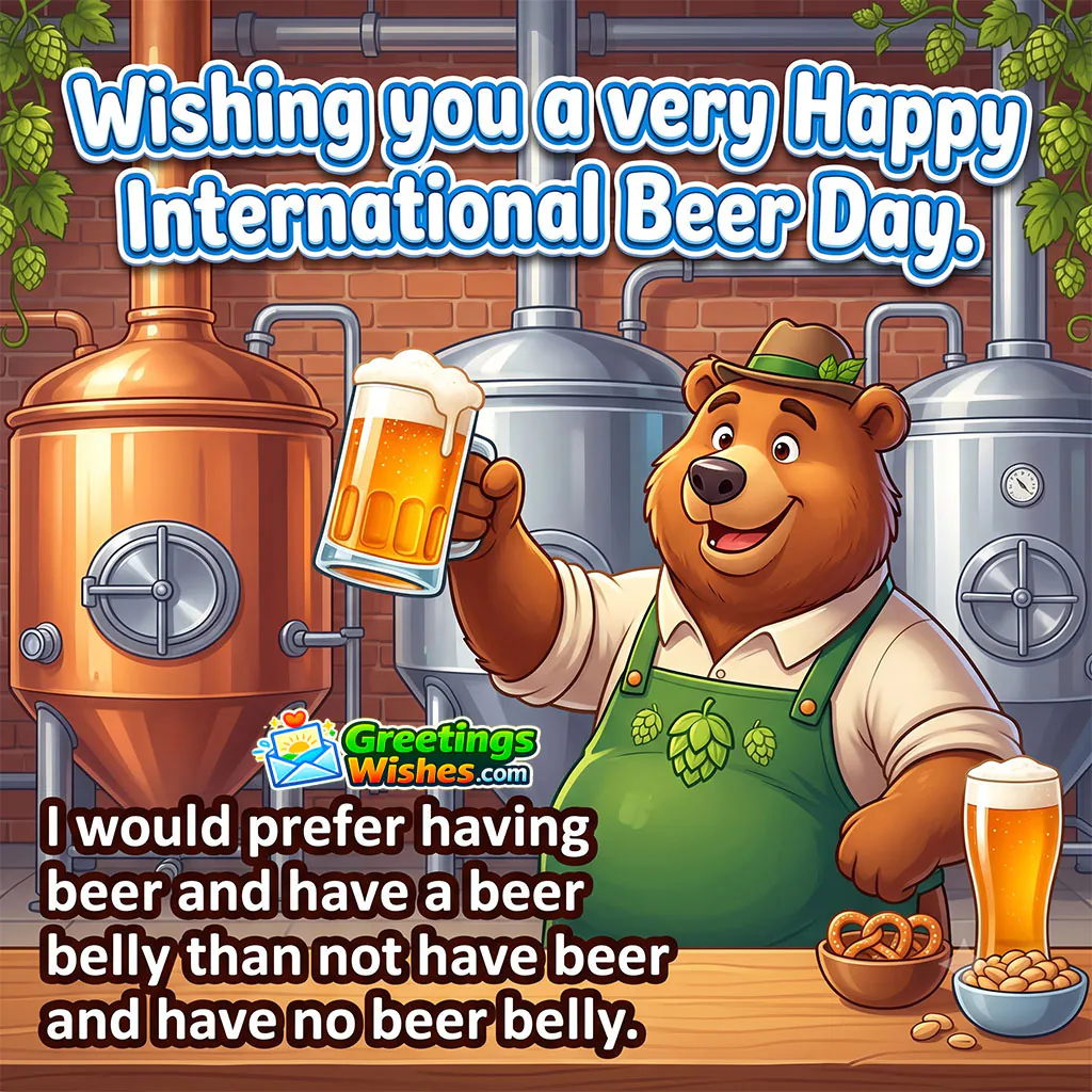 International Beer Day Status Image