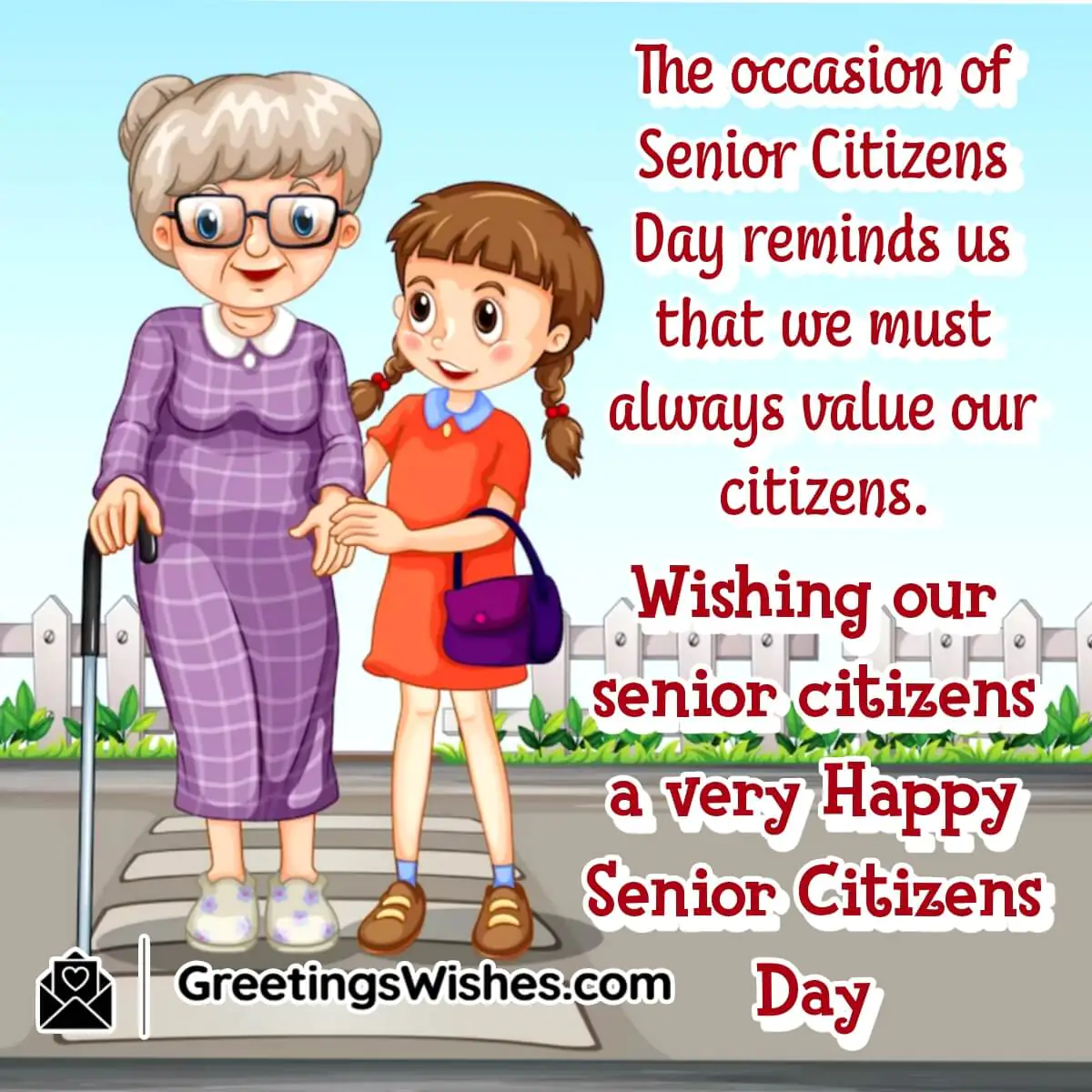 Wishing Happy Senior Citizens Day