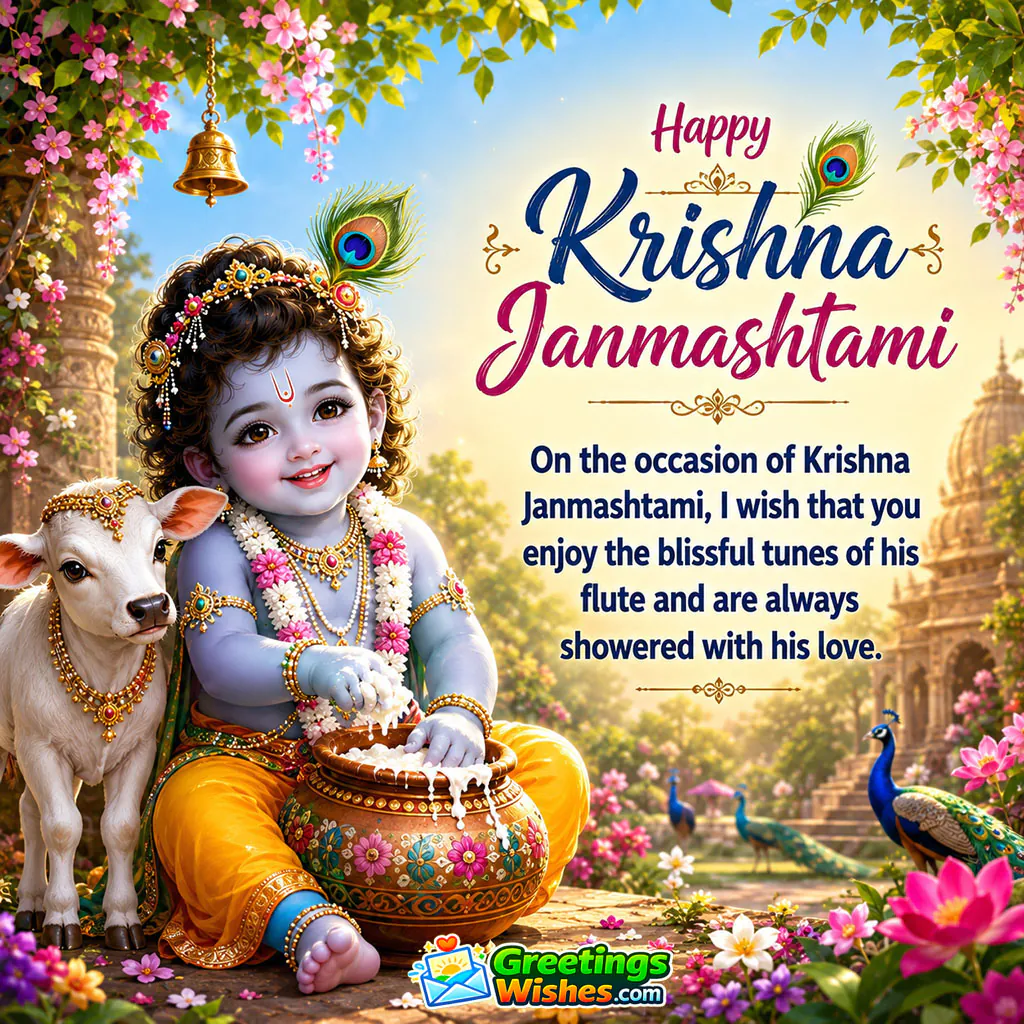 Happy Krishna Janmashtami Wishes