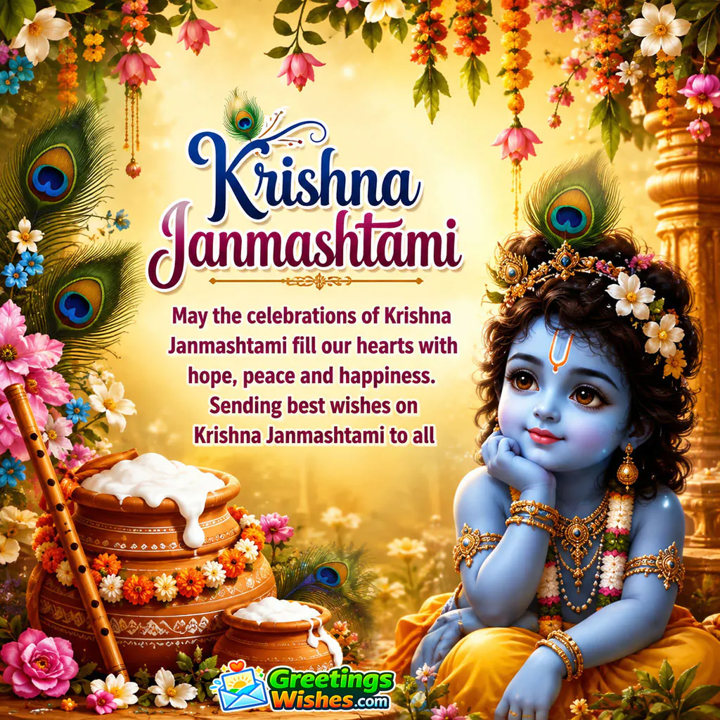 Krishna Janmashtami Wish Image