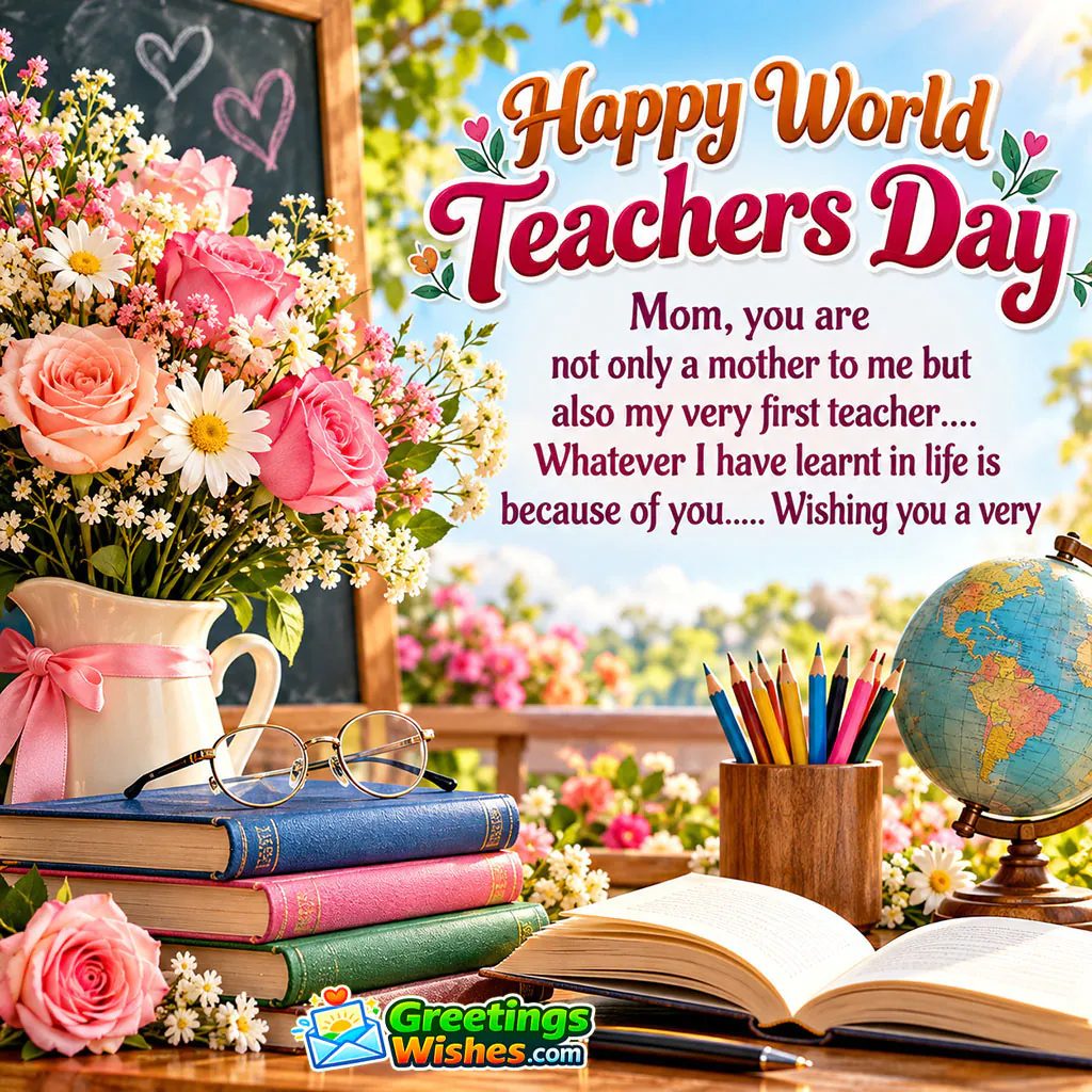 Happy World Teachers Day Wishes For Mother