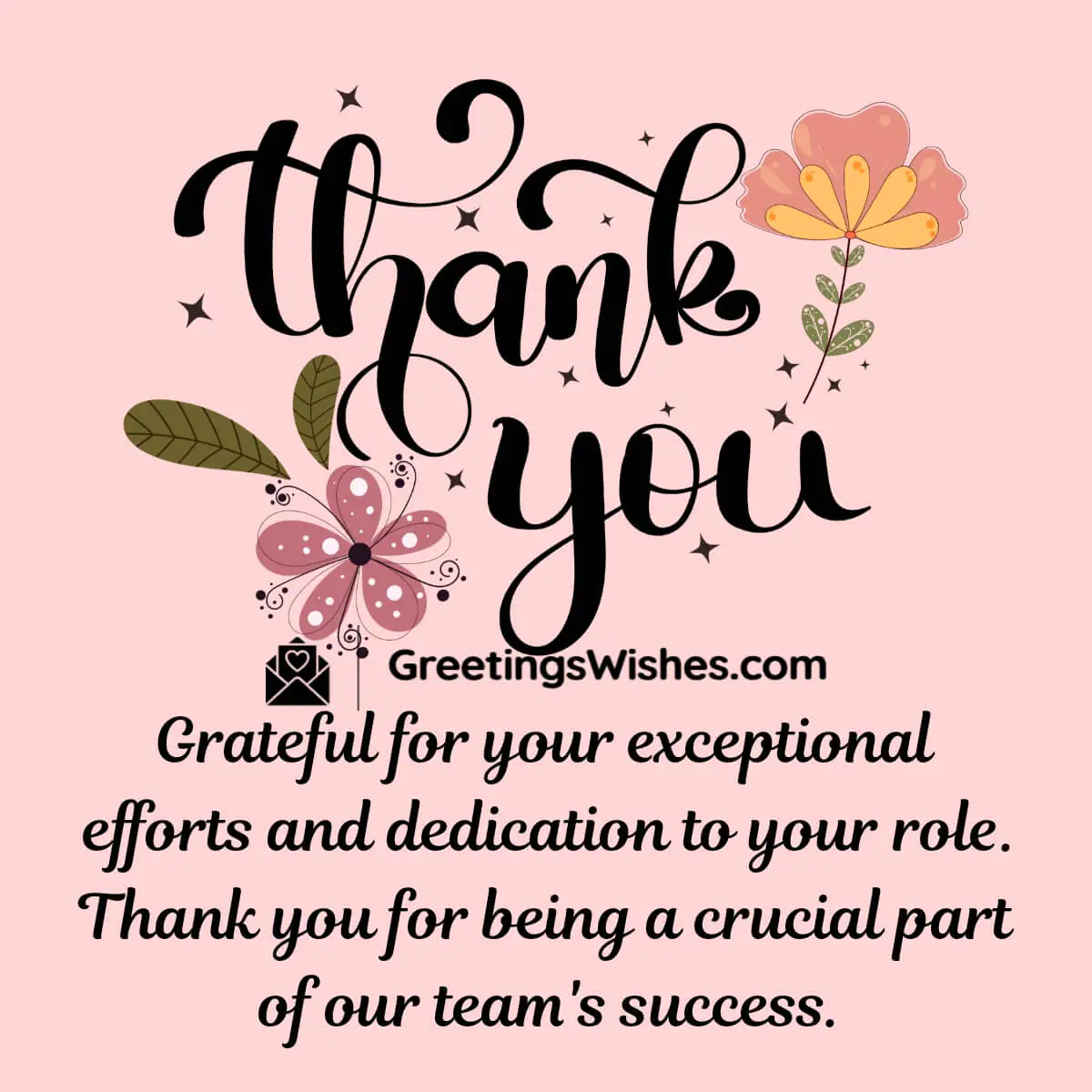 Thank You Message For Employee
