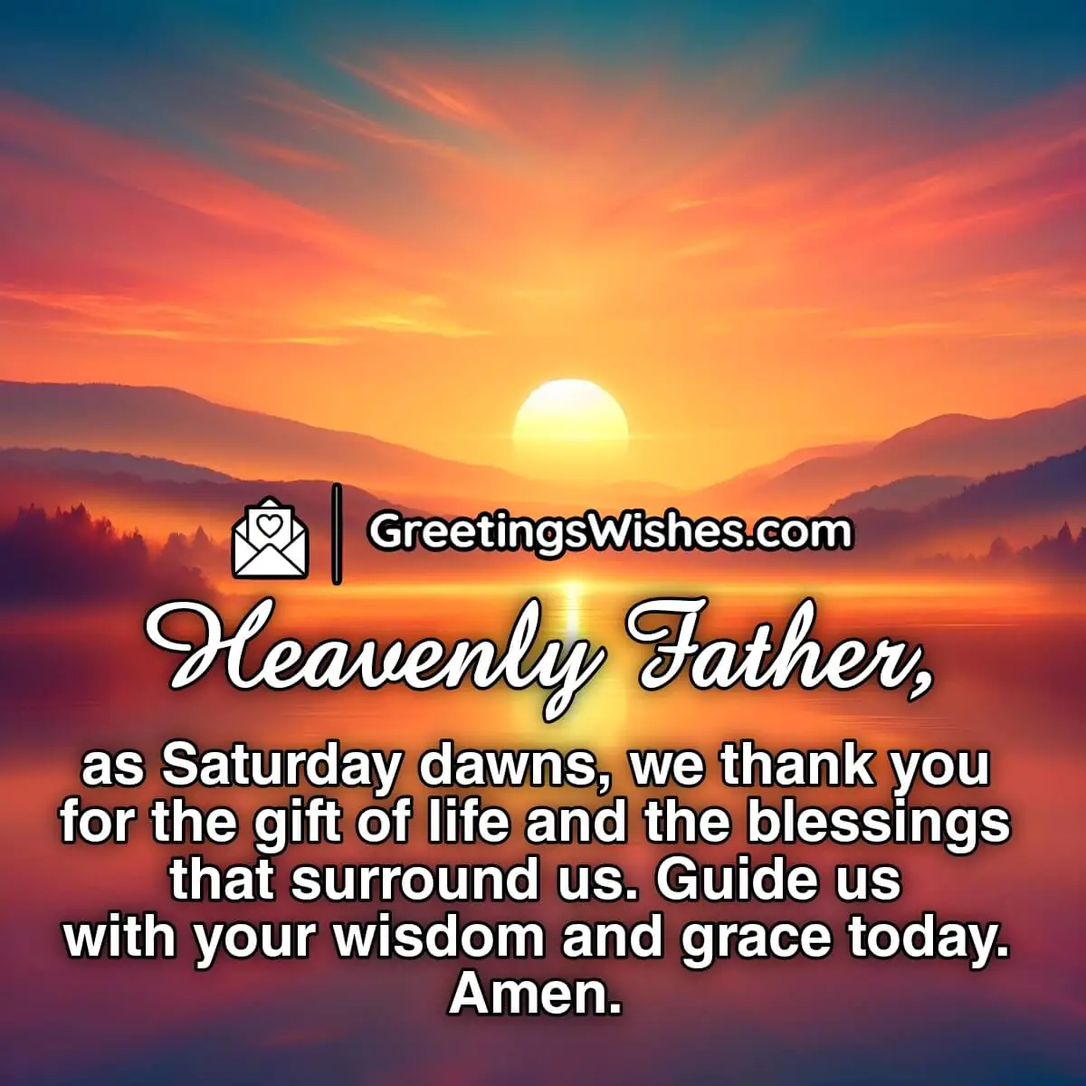 Saturday Prayers And Blessings
