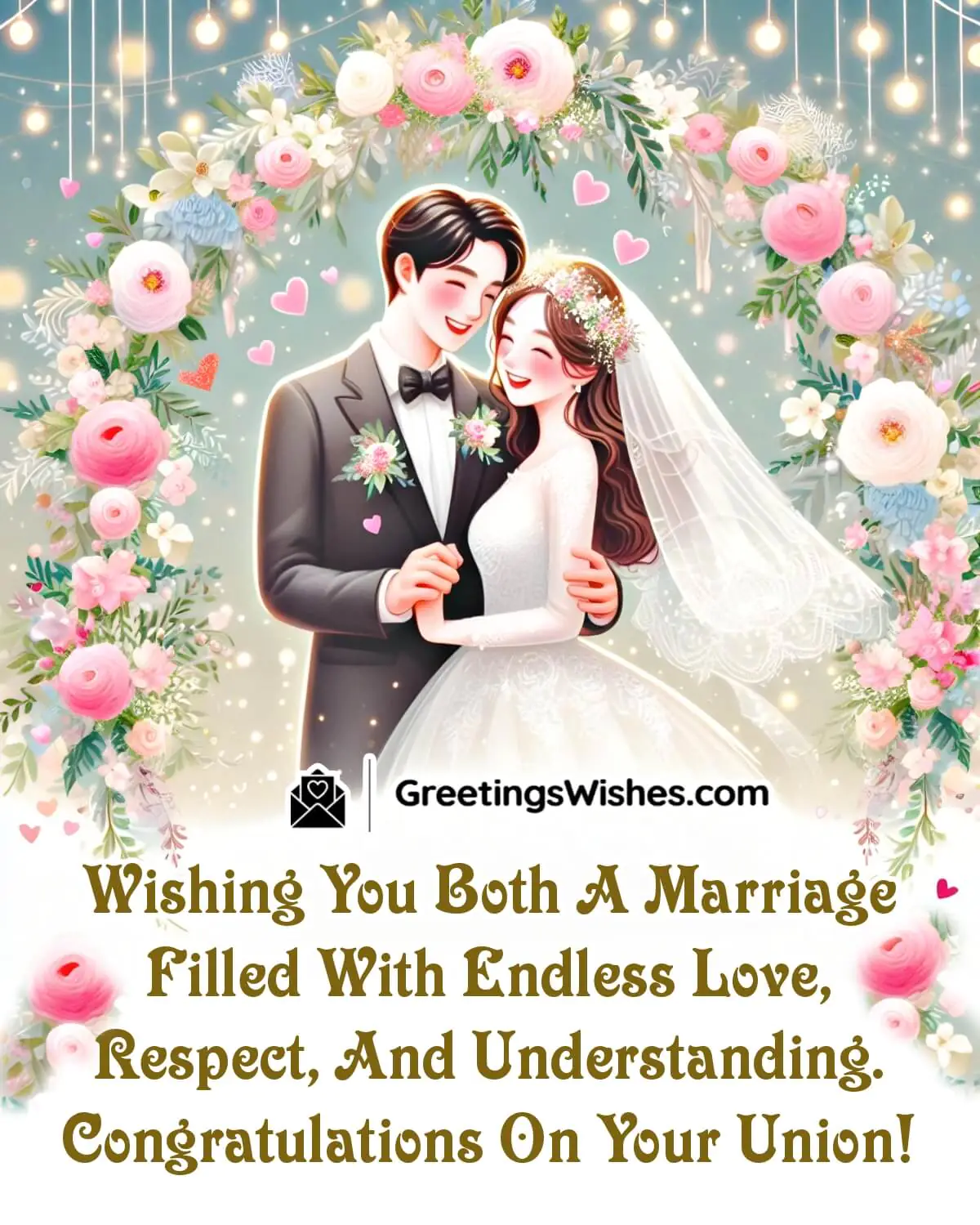Congratulation Wish To The Newlyweds!