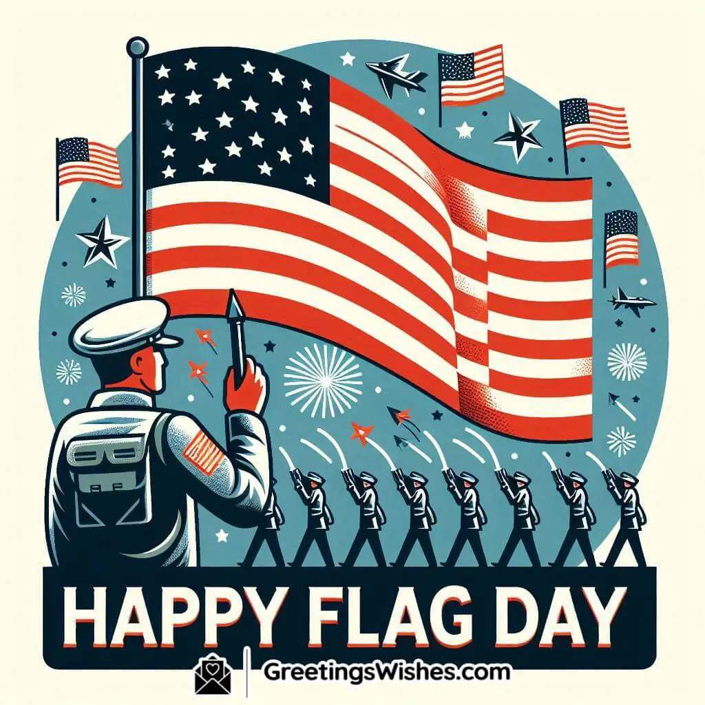 Happy Flag Day Patriotic Parade