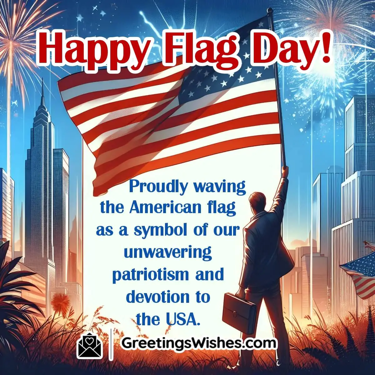 Happy U.s.a. Flag Day Message