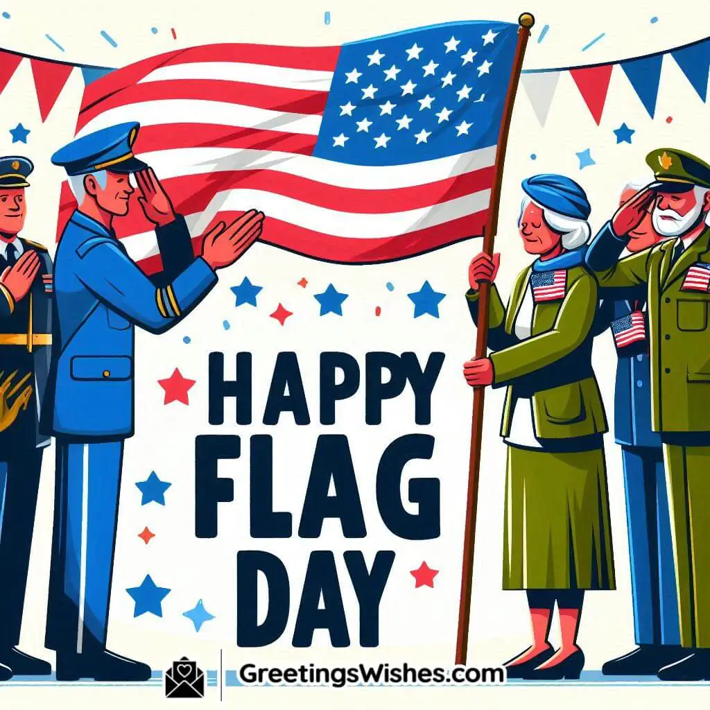 Saluting Veterans On Flag Day