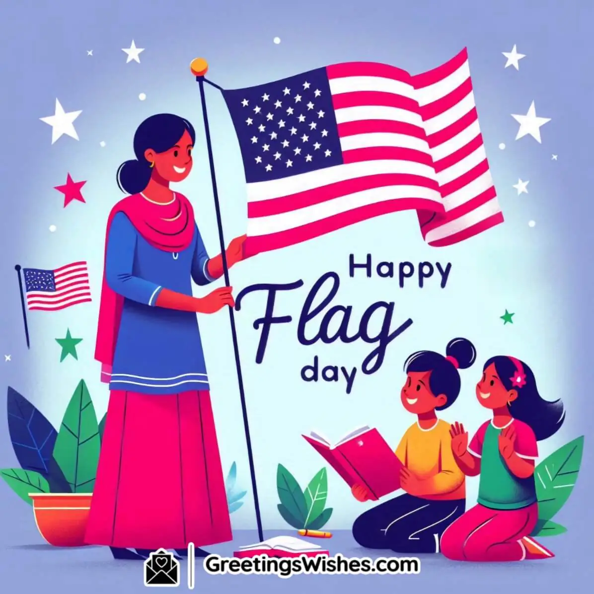 Young Patriots' Lesson On Flag Day