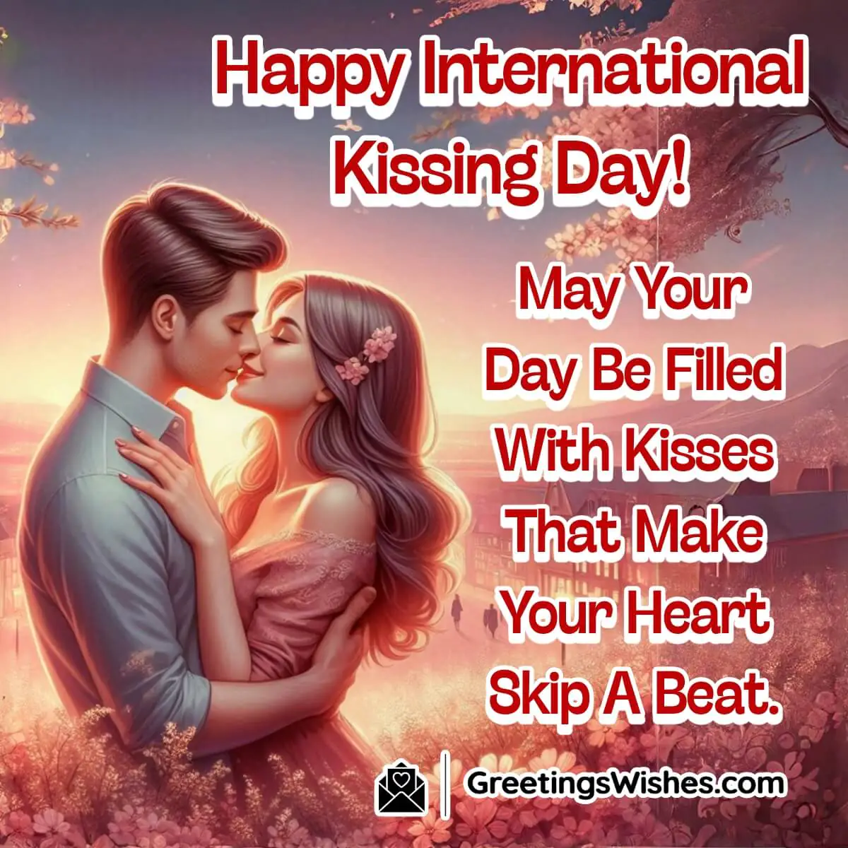Happy International Kissing Day Wish