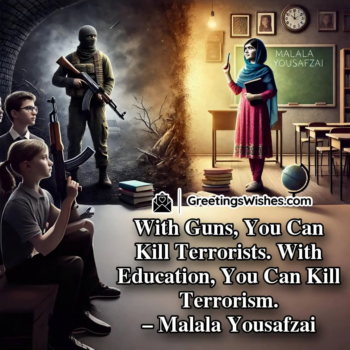 World Malala Day Messages Quote Image