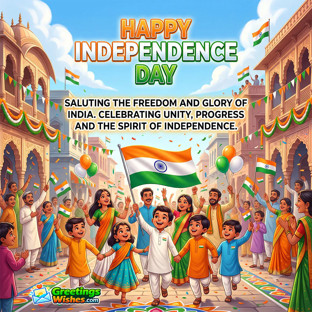 Happy Independence Day Saluting The Freedom And Glory Of India