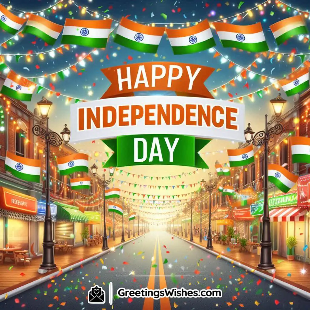 Happy Independence Day Street Decoration