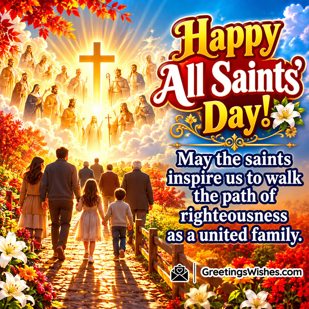 All Saints Day Greetings Or Family