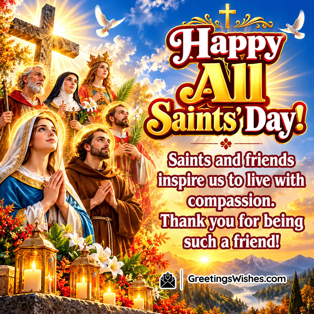 All Saints Day Inspirational Quote For Friends