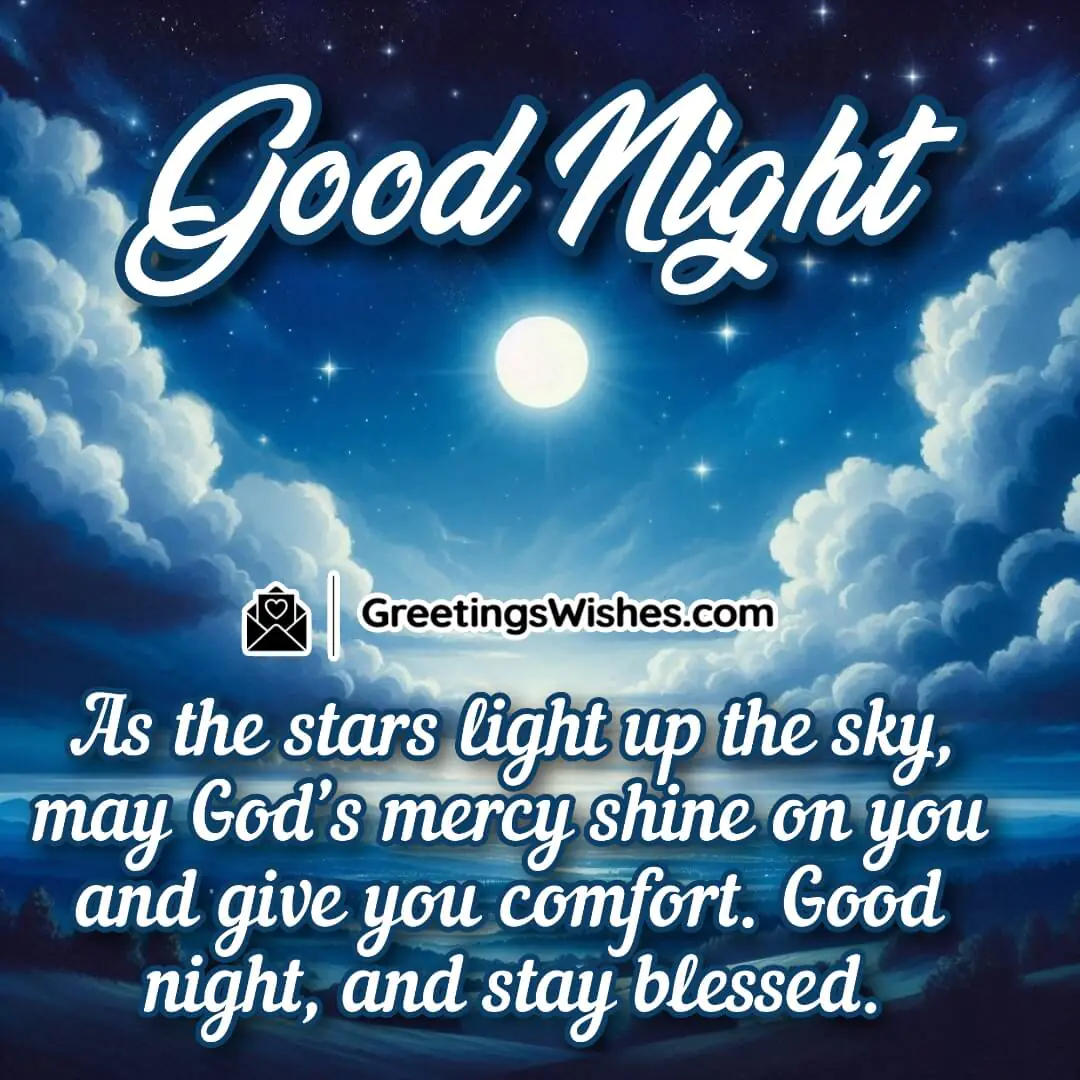 Good Night God’s Mercy Comfort Wish