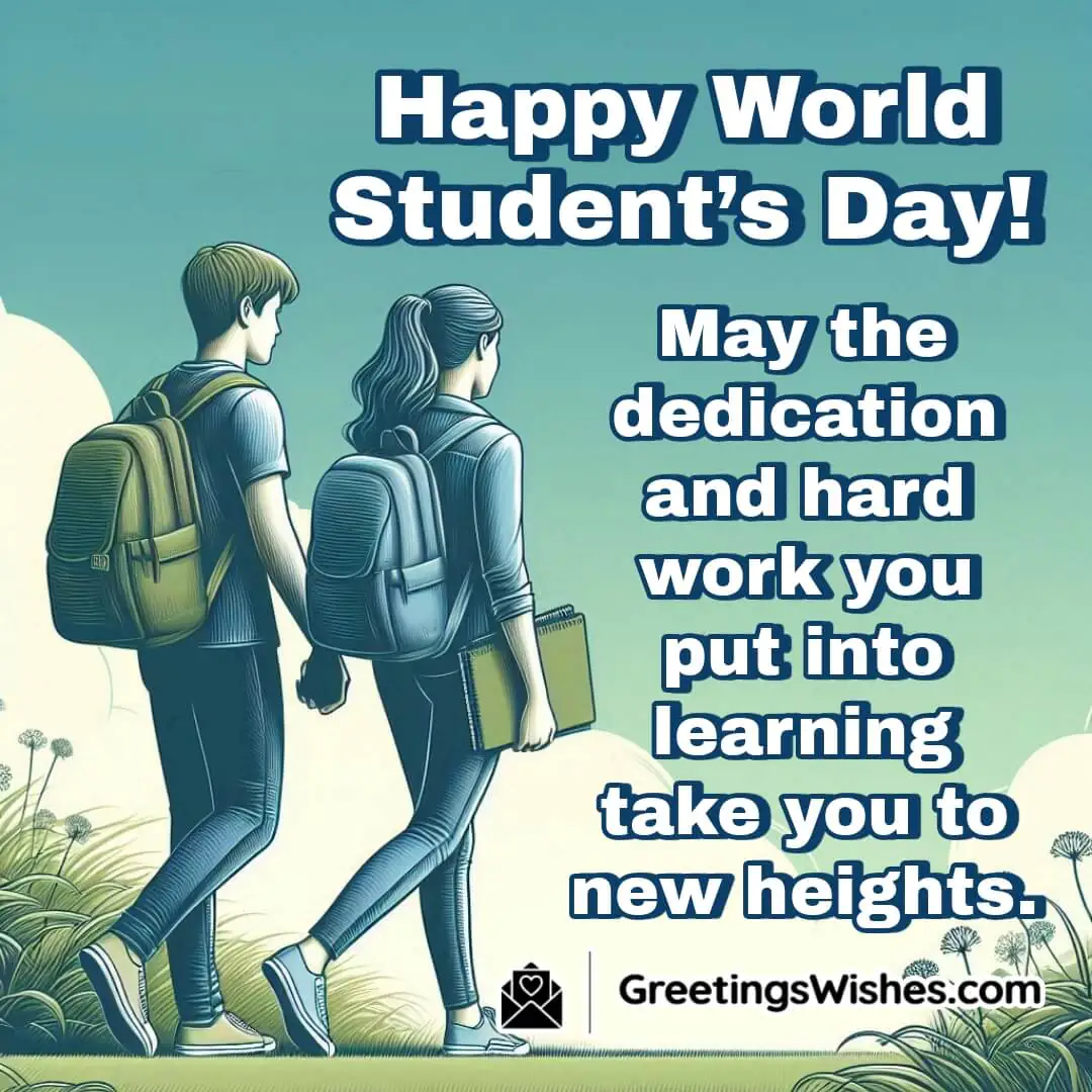 Happy World Student’s Day Wish