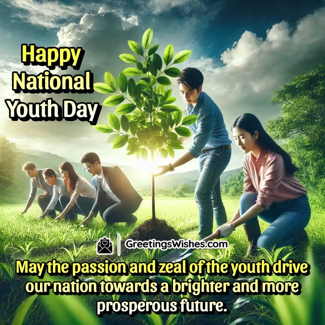 Happy National Youth Day Prosperity Wish