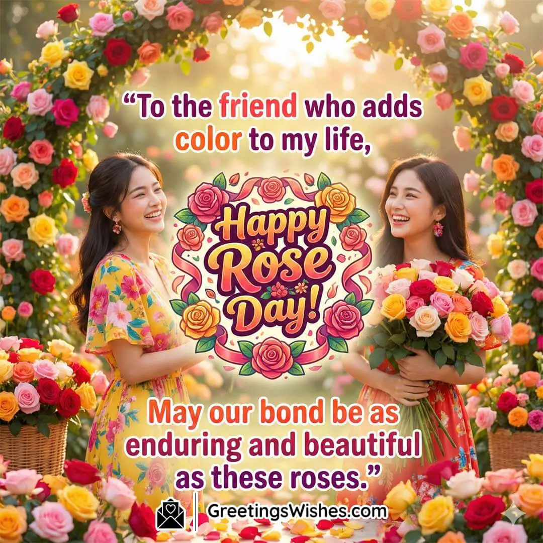 Happy Rose Day Wish For Best Friend