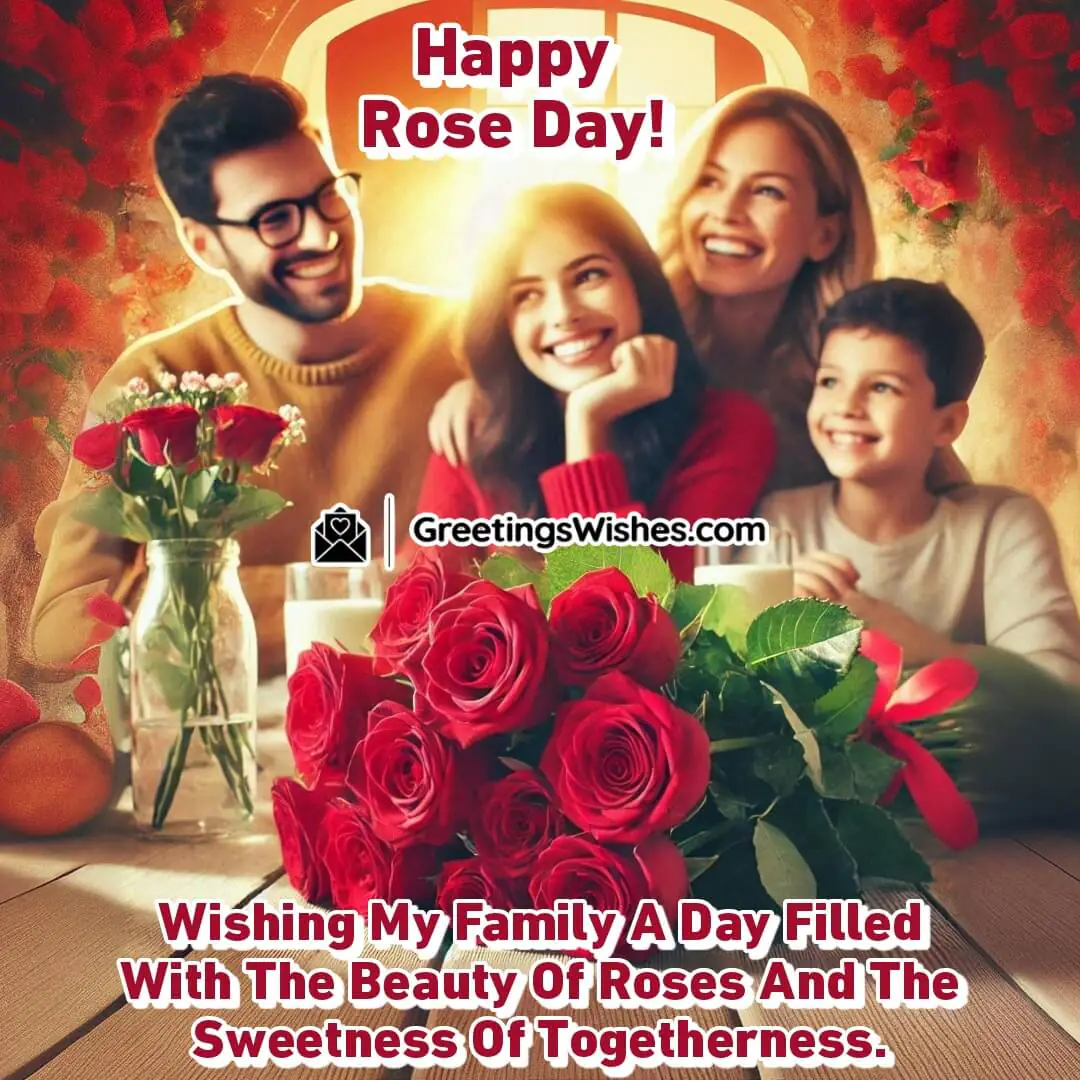 Happy Rose Day Wish For Family