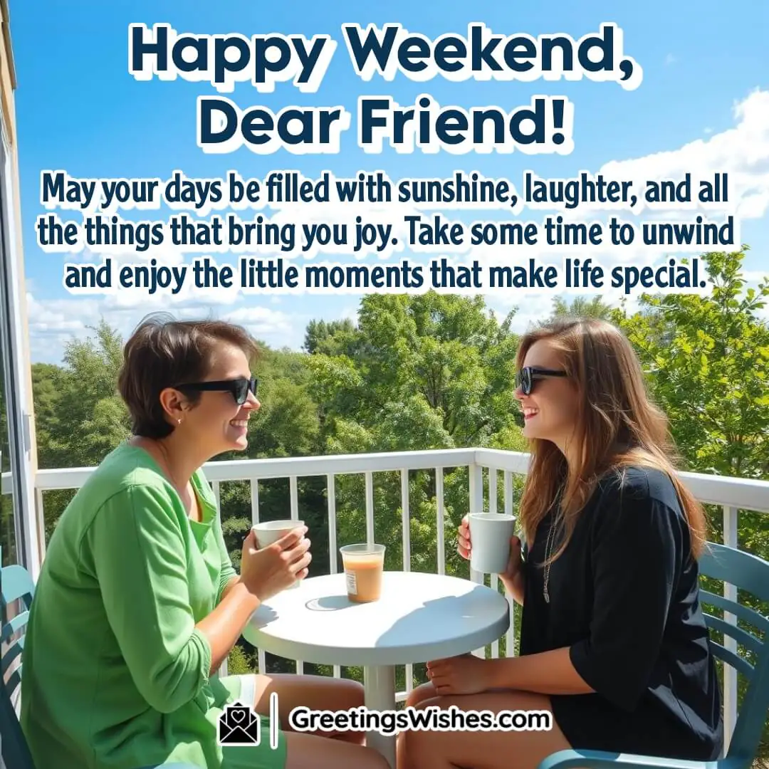 A happy scene of a person enjoying coffee on a balcony with a sunny sky, symbolizing relaxation and joy.
