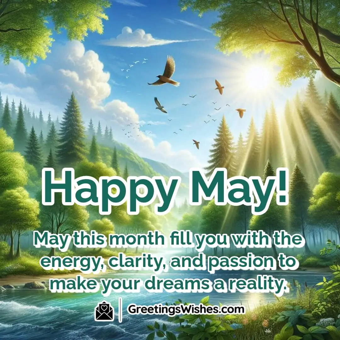 A bright and lively forest morning symbolizing energy, clarity, and passion for achieving dreams.