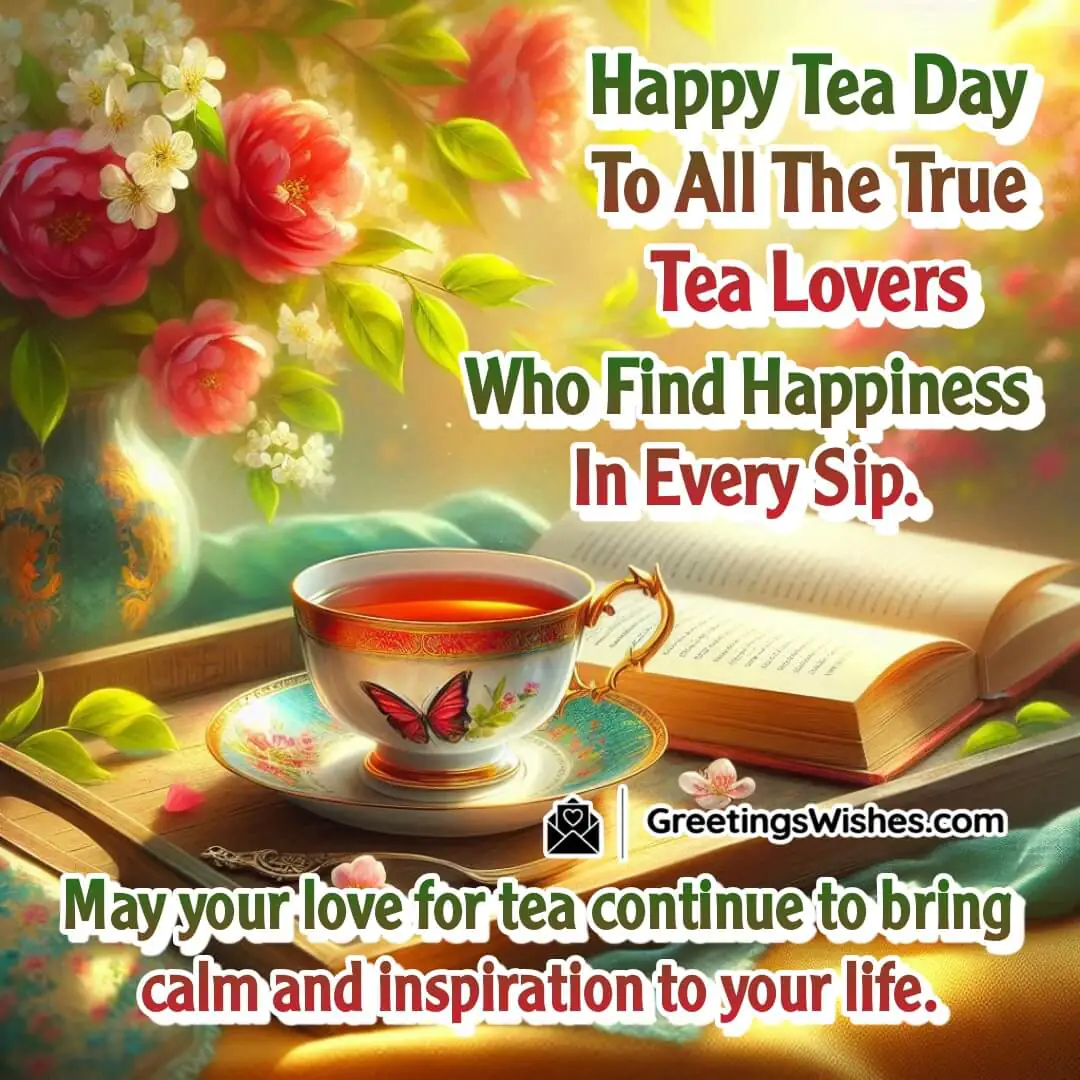 International Tea Day image featuring a peaceful tea moment, symbolizing the calm joy of true tea lovers.