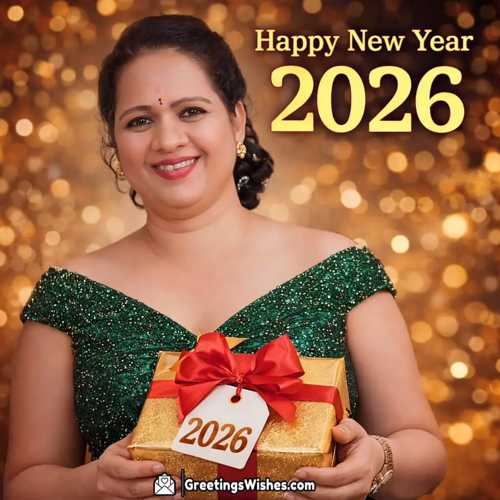 Customised Happy New Year 2026 Gift Photo